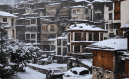 Amasya Beyaza Büründü Okullar Tatil! Kar Yağışı Eğitime Ara Verdirtti