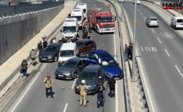 Beylikdüzü'nde 6 araçlı zincirleme kaza