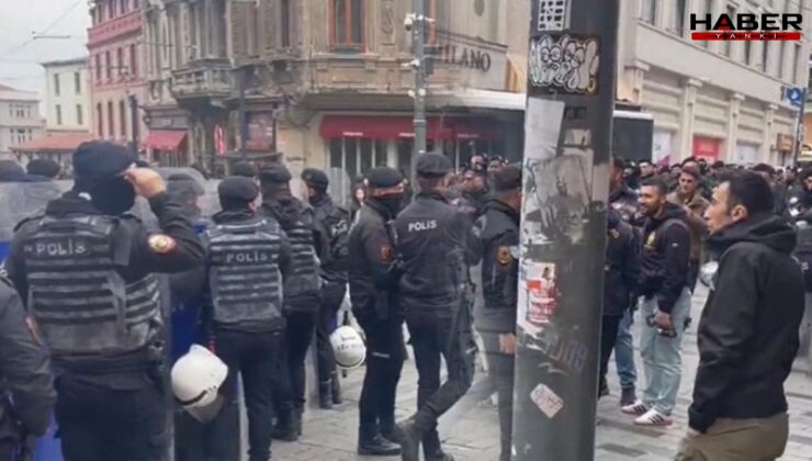 CHP'nin Filistin eylemine polis ambargosu! Taksim'e çıkan yollar kapatıldı