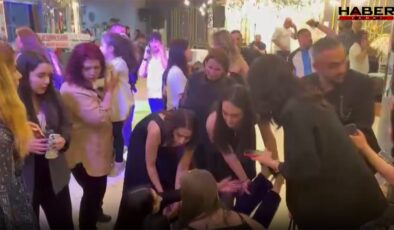Depreme düğün salonunda yakalanan kadın bayıldı