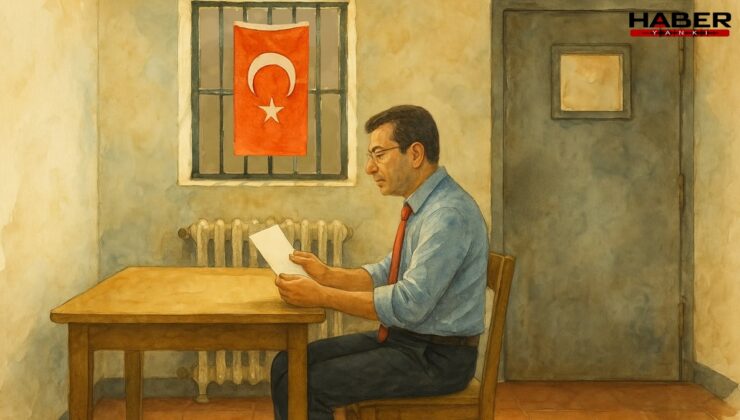 İmamoğlu cezaevindeki odasını çizdi, çağrısını yineledi!