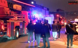İstanbul'da oto galericiler sitesinde yangın