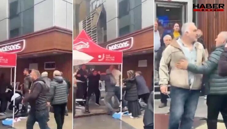 Müsavat Dervişoğlu, Trabzon’da saldırıya uğrayan CHP standını ziyaret etti