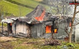 Ordu'da tek katlı ev küle döndü