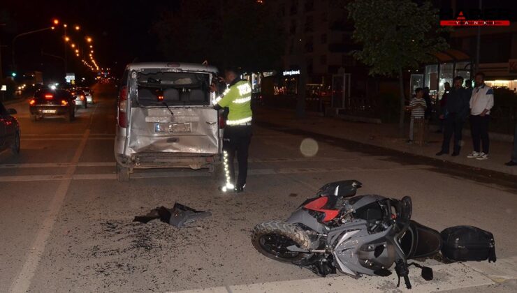 Sinop Boyabat’ta motosiklet kazası: 2 genç ağır yaralı