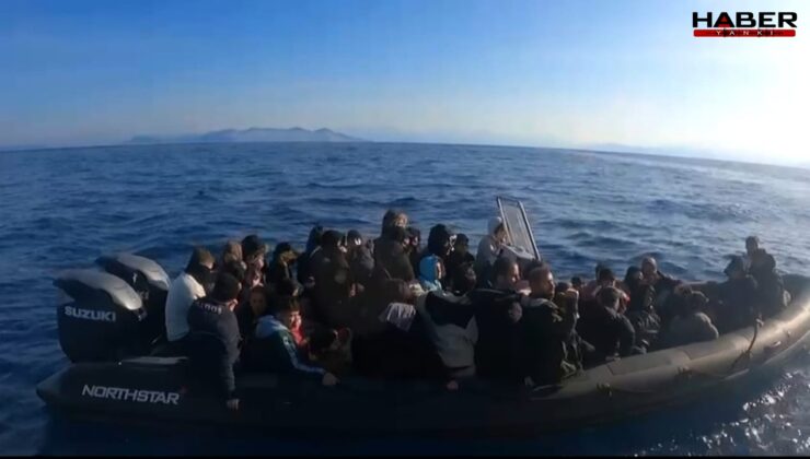 Adaya çıkmaya çalışan 57 düzensiz göçmen kurtarıldı 3 göçmenin cesedi bulundu