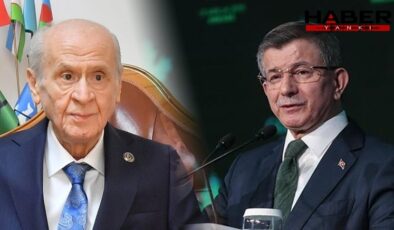 Davutoğlu, Bahçeli ile görüştü
