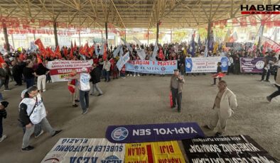 Elazığ’da 1 Mayıs kutlamasında ‘İmamoğlu’ vurgusu