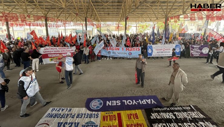 Elazığ’da 1 Mayıs kutlamasında ‘İmamoğlu’ vurgusu