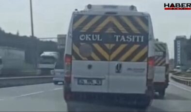 Görüntüler tepki çekmişti:  Okul servisi sürücüleri yakalandı