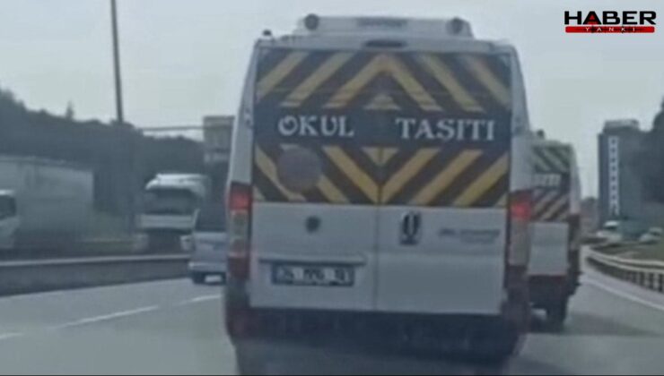 Görüntüler tepki çekmişti:  Okul servisi sürücüleri yakalandı
