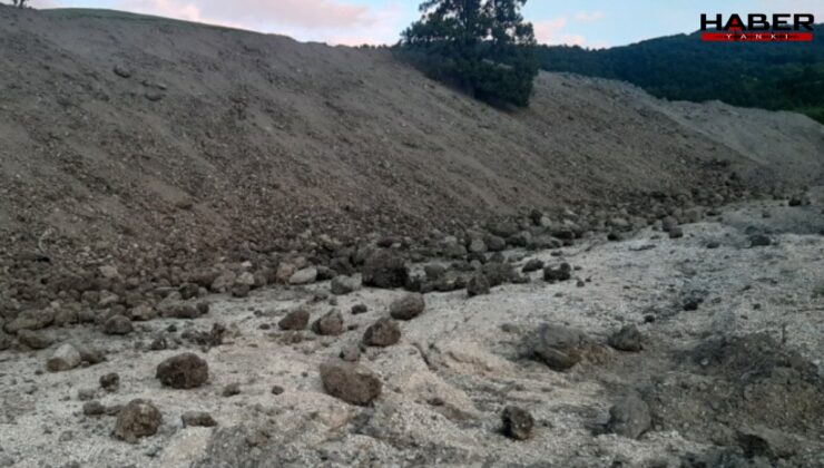 Karabük'te toprak kayması