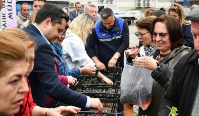 Lüleburgaz Belediyesi’nden vatandaşlara 20 bin adet fide