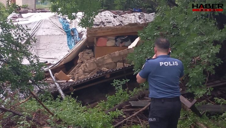 Malatya'da tek katlı evde göçük