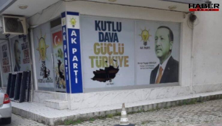 Müdür ataması çileden çıkardı AKP binasına taşla saldırdı