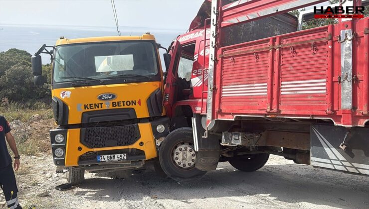 Muğla'da feci son: Beton mikseri ile kamyonun arasında sıkıştı