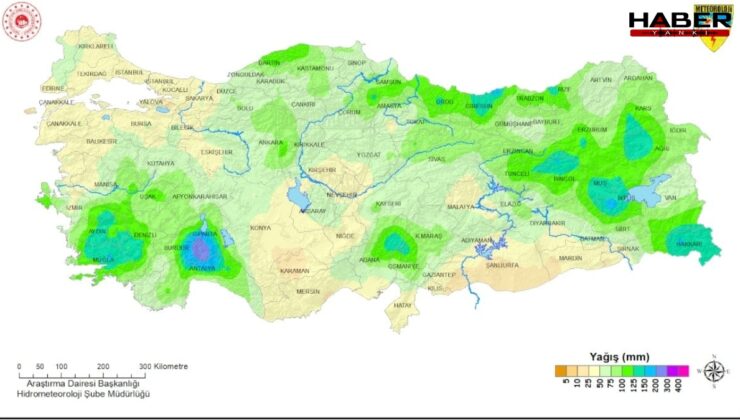 Nisan ayında 9 ilde yağış rekoru