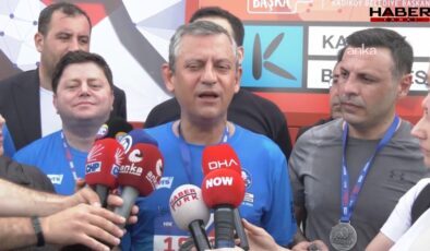 Özel 10 kilometre koştu, İmamoğlu mesajı verdi