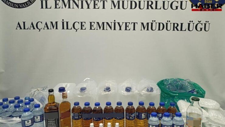 Samsun'da sahte içki operasyonu: 1 kişi gözaltına alındı