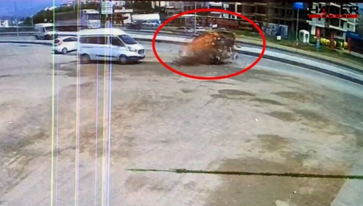 Taksi beton bariyere çarptı; 2 kişi yaralandı