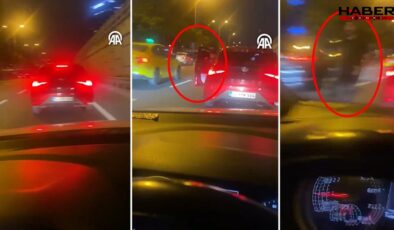 Trafik tartışmasında magandanın saldırısına uğradı: O anları saniye saniye kaydetti