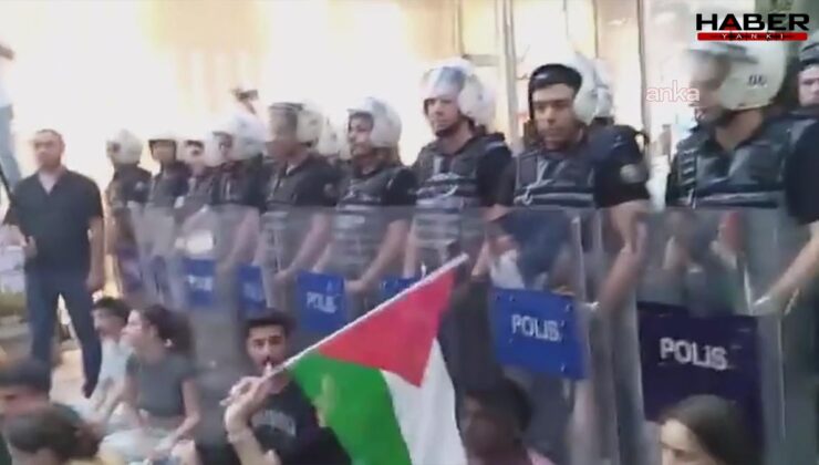 Ankara’da İsrail protestosuna polis müdahalesi
