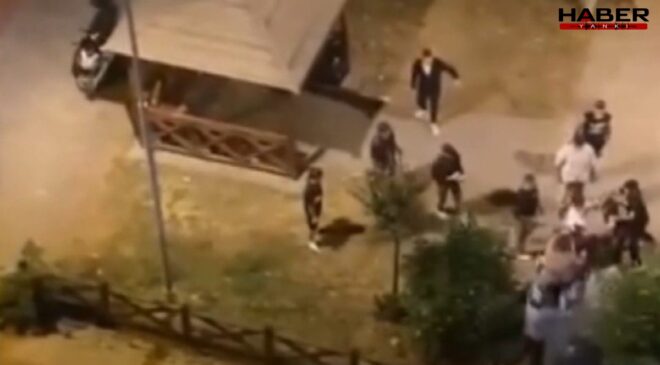 Ataşehir'de tekmeli yumruklu kavga! Polis zor ayırdı