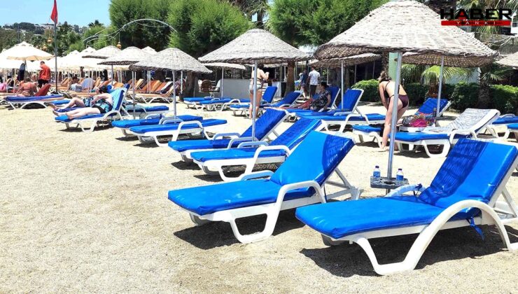 Bodrum’da şezlonglar boş kaldı