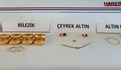 Çaldıkları altınları toprağa gömdüler