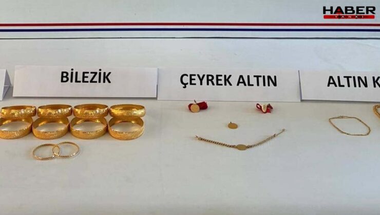Çaldıkları altınları toprağa gömdüler
