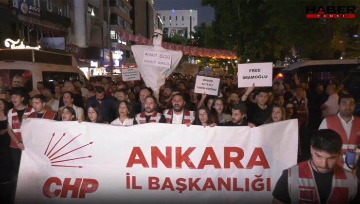 CHP'den Adalet Bakanlığı önünde dikkat çeken eylem