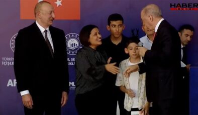 Erdoğan'la vatandaş arasında anahtar teslim töreninde ilginç diyalog