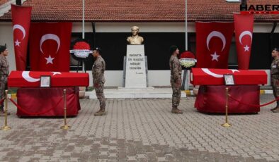 İki genç polis son yolculuğuna uğurlandı