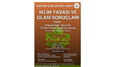 “İklim Yasası ve Olası Sonuçları” Paneli, Kriton Curi’nin Anısına Düzenleniyor
