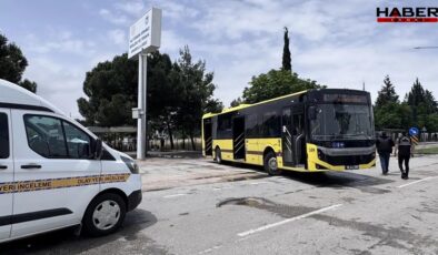 İnegöl'de otobüs ile motosiklet çarpıştı: 1 kişi yaralandı