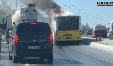 İstanbul'da İETT otobüsünde yangın