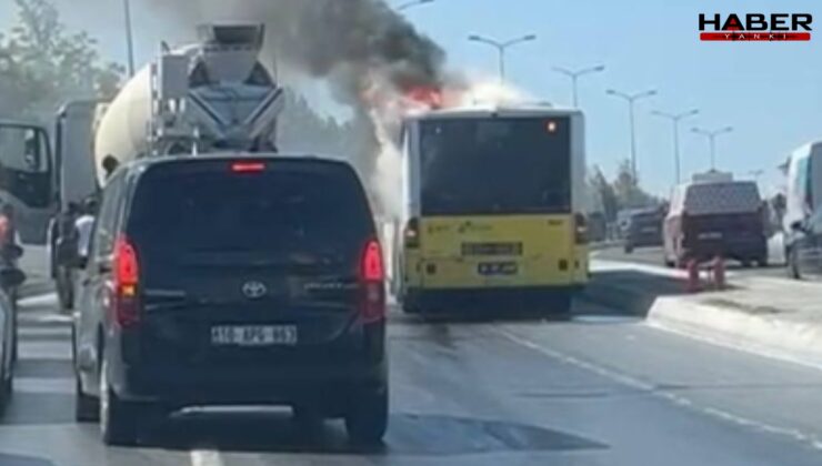 İstanbul'da İETT otobüsünde yangın