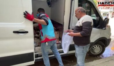 Kaçak avlananlardan toplanılanlar vatandaşa ücretsiz dağıtıldı