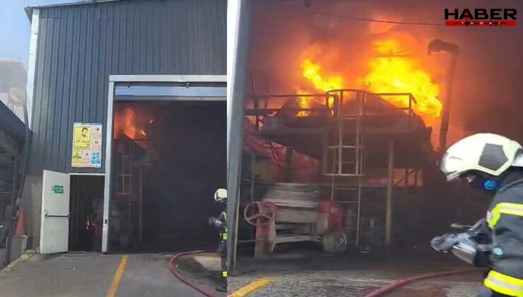 Kocaeli'de fabrika yangını: Fırın bölümüne sıçradı