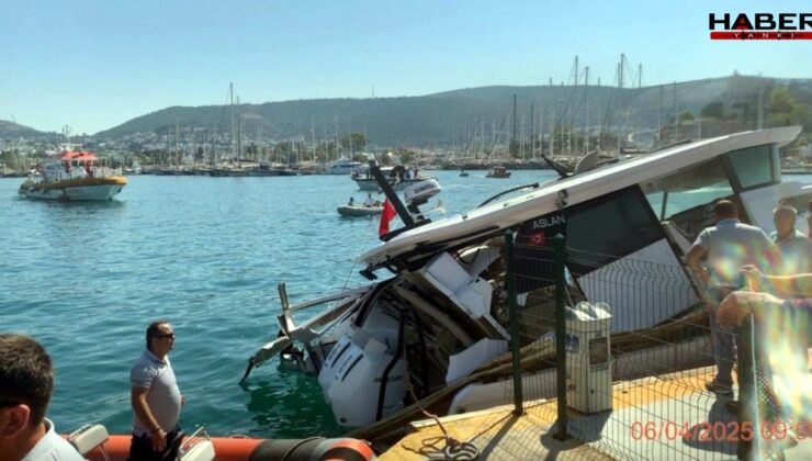 Marina’da akaryakıt alan yat önce patladı sonra battı: İki denizci yaralı