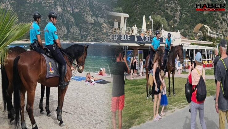 Muğla’da atlı jandarma göreve başladı turistlerin ilgi odağı oldu
