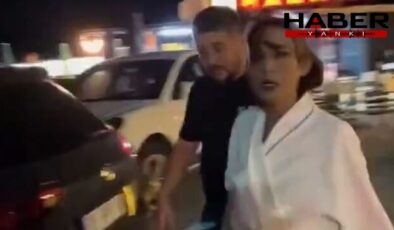 Yıldız Tilbe bornozla otomobil kullandı