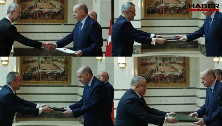 4 büyükelçi Erdoğan'a güven mektubu sundu
