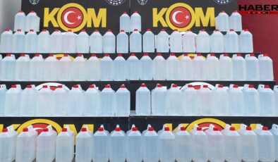 800 litre kaçak etil alkol ele geçirildi