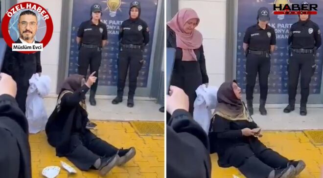 AKP binası önünde ağlayan kadın: 'Terörist miyim?'