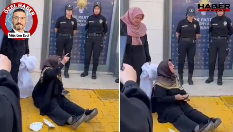 AKP binası önünde ağlayan kadın: 'Terörist miyim?'