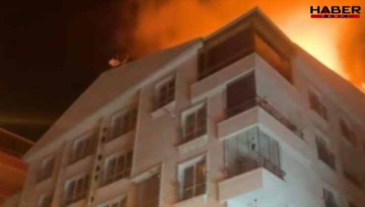 Ankara'da 5 katlı binada yangın