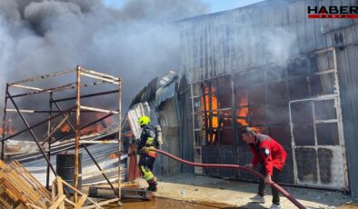 Bolu'da fabrikada yangın: Dumanlar şehrin birçok noktasından görülüyor!