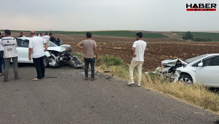 Diyarbakır'da otomobiller kafa kafaya çarpıştı:  1’i ağır 5 yaralı