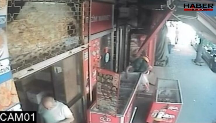 Dondurma çalarken yakalandı, geri verip tekrar çaldı